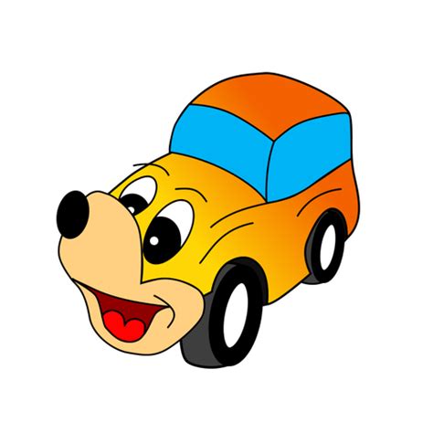 Yellow Car Cartoon Clipart Best