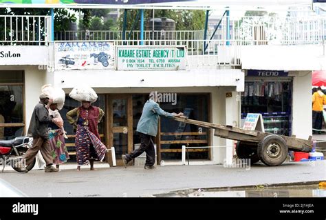 Tanzanians In The Town Center Of Moshi Tanzania Stock Photo Alamy