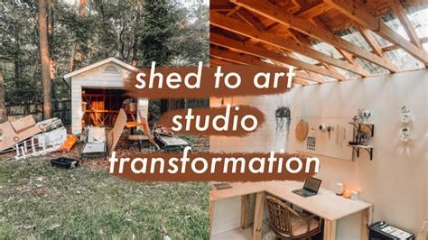 Transforming My Shed Into An Art Studio Youtube