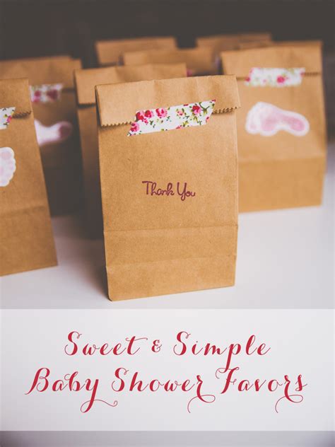 Sweet And Simple Baby Shower Favors Live Love Simple
