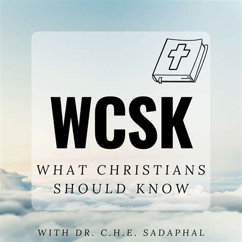 What Christians Should Know Wcsk Online Bible Study