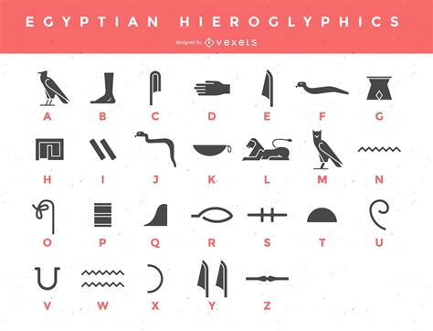 Egyptian Hieroglyphics Design Vector Download