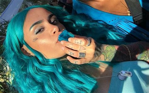 Kehlani Mermaid Green Blue Aqua Hair Kehlani Selfies Yunghai Blue Hair Black Girl Aqua