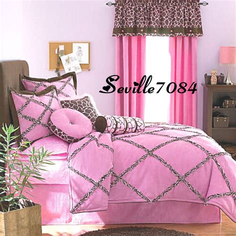 Browse all of it right here. 10p FULL Seventeen Pink Zebra Giraffe Comforter Set+Sheets ...
