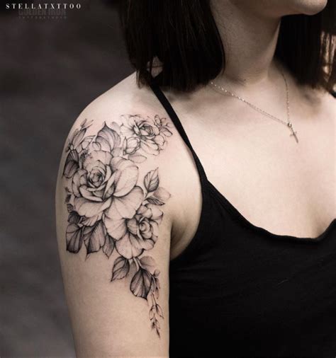26 Awesome Floral Shoulder Tattoo Design Ideas For Woman Page 2 Of 26