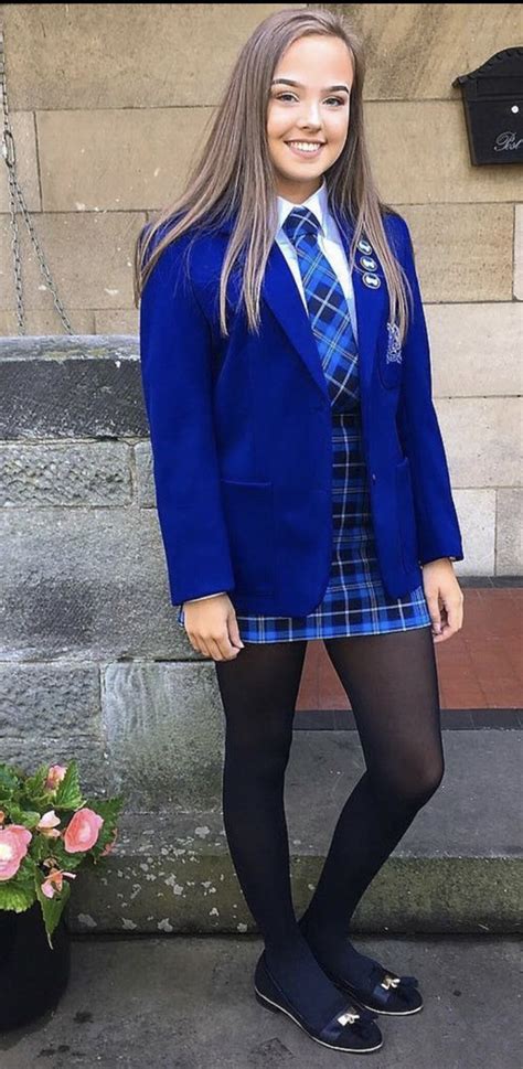 Smartly Dressed School Girl In 2020 School Uniform Outfits School