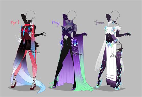 Outfit Design Months 2 Open By Lotuslumino On Deviantart Dress