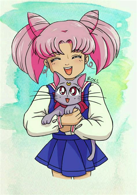 Rini Y Diana Sailor Moon Sailor Chibi Moon Chibiusa Diana Sailor Moon
