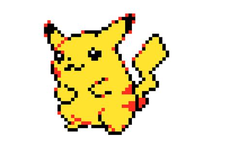 Pixel Pokemon Png Pixel Art Pikachu Pokemon Png Clipa