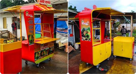 Gerobak Ayam Geprek unik Gerobak Fried chicken unik Jasa pembuatan