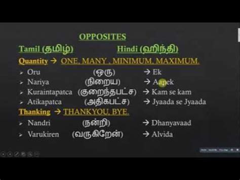 Hindi is a fun and fascinating language to learn. Spoken Hindi Through Tamil Part 6 - YouTube