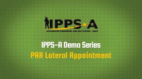 Ipps A Demo Series Par Lateral Appointment Youtube