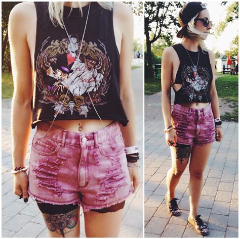 c h Я i ϟ t i n Δ garage bikini top warped tour outfit lookbook