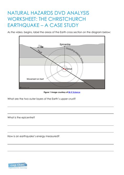 Earthquake Triangulation Worksheet