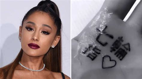 Ariana Grandes Misspelled Hand Tattoo Is Even Worse Now