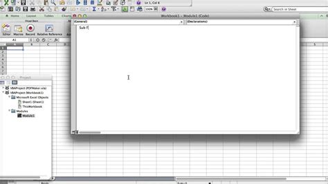 How To Write Your First VBA Program In Excel YouTube