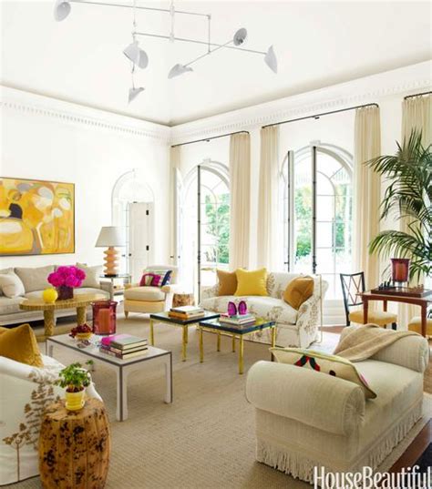 Living Room With Bold Color House Beautiful Pinterest Favorite Pins