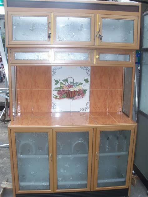 Harga rak piring aluminium 2 pintu meja keramik kaca es lemari piring dapur. Lemari Rak Piring & Sambal Almunium