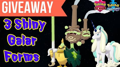 .glänzendes schicksal je karte 8 € galar smogmog shiny galar lauchzelot.,pokemon karten glänzendes schicksal shiny in berlin glänzendes schicksal. ⭐SHINY GALARIAN FORMS Giveaway + GEN 7 GTS giveaway - YouTube