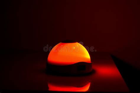 Colorful Night Lamp In The Bedroom Stock Photo Image Of Illuminated