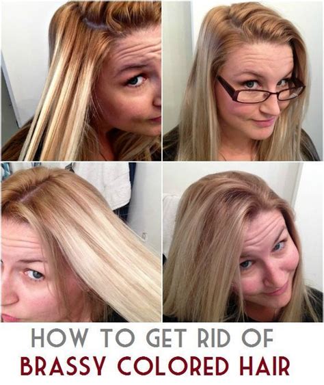 how do you get rid of brassy blonde hair