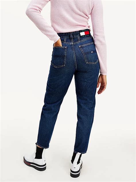 Mom High Rise Tapered Ankle Jeans Denim Tommy Hilfiger