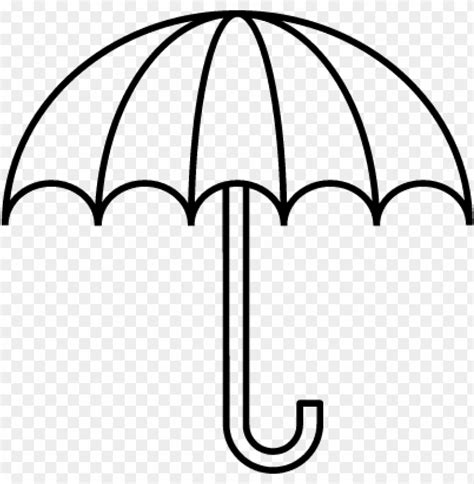 Free Download Hd Png Umbrella Clipart Black And White Outline