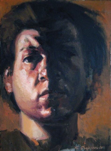 Self Portrait Painting By Goce Trajkovski Saatchi Art