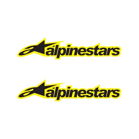 Printed Vinyl Alpinestars Logo Stickers Factory