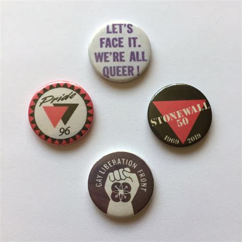 4 Gay Vintage Remake Badges Lgbt Pinback Gay Buttons Retro Etsy