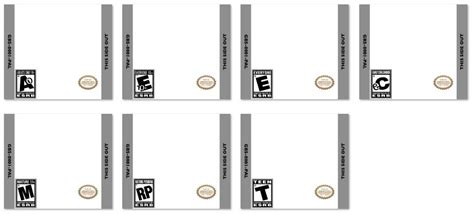 Made Template Labels For Your Games With Esrb Ratingssee Comment