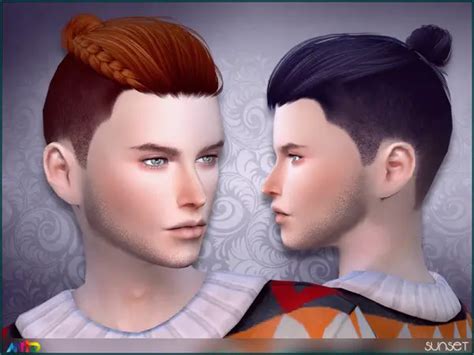 The Sims Resource Sunset Hair By Anto Sims 4 Hairs