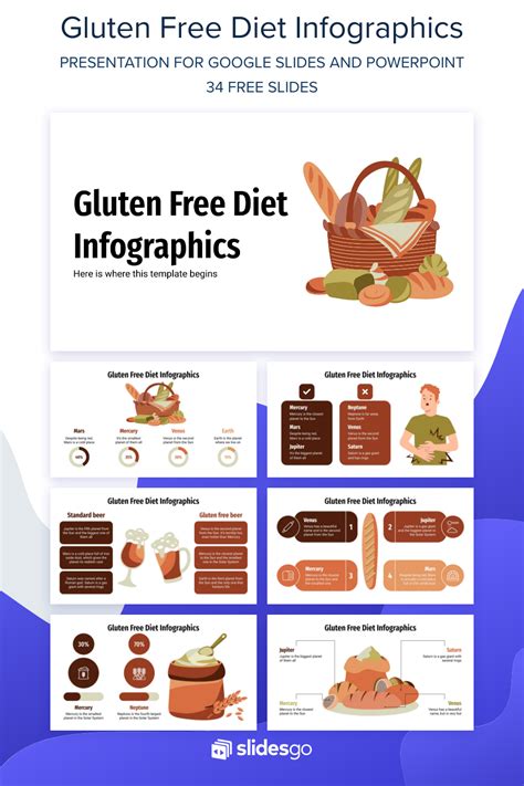 Gluten Free Diet Infographics Free Ppt Template Powerpoint