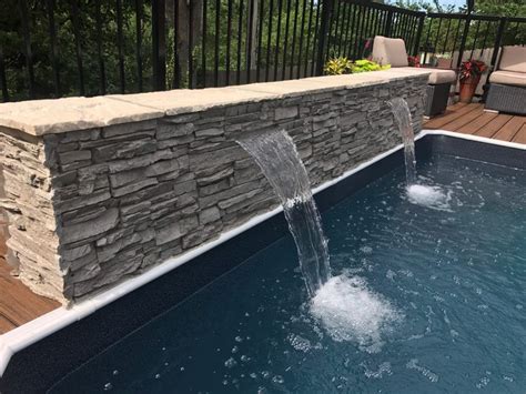 Best diy pool fountain from best 25 homemade swimming pools ideas on pinterest. Home Exterior Ideas: DIY Pool Waterfall | Pool designs, Amazing swimming pools, Stone pool