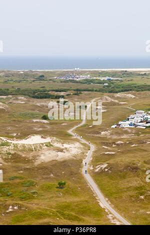 North Beach Aerial View Nudist Beach Of Norderney Dunes Tourists In The Sand Dunes