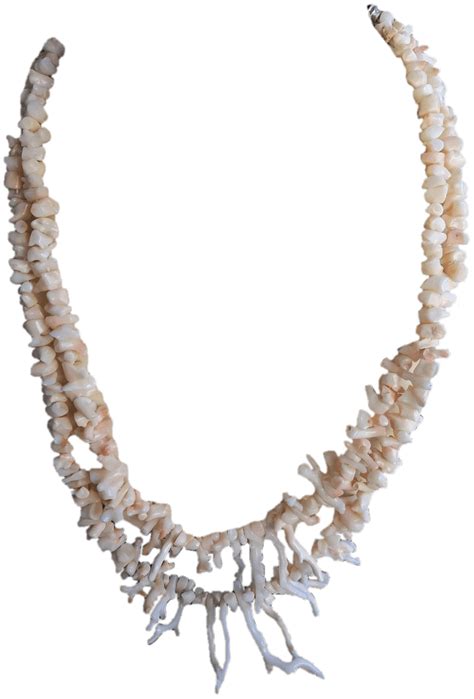 Vintage 70s Angel Skin Coral Necklace Shop Thrilling