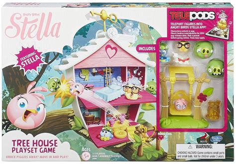 Angry Birds Telepods Tree House Playset Game Stella Luca And Poppy