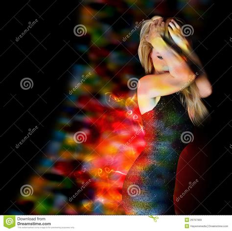 Beauty Nightclub Girl Dancing With Lights Stock Image Image Of Lady Girl 29797969