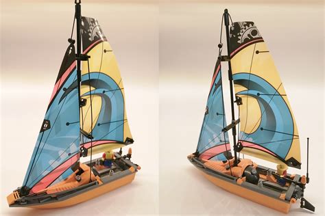 Lego Ideas We Love Sports Orange Sailing Boat