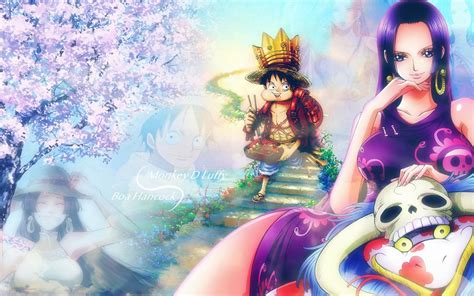 Viewing boa hancock+monkey d luffy. Pin di wallpaper