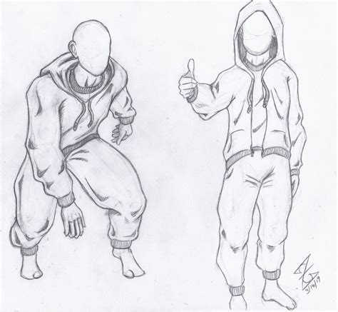 Hoodie And Sweatpants Reference Drawing By Zerkcie On Deviantart