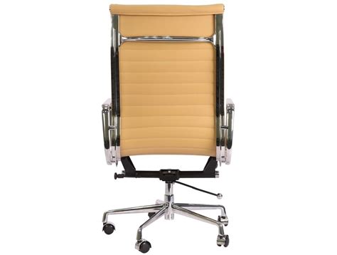 Includes one club chair upholstered with teal blue bonded leather features wingback sides and nailhead accent tall backrest and cushioned seat suitable for the living room, bedroom, or office easy minor assembly required, tools and instructions included dimensions: Eames Style EA119 - High Back Thin Pad - Ripped - Leather Office Chair-Camel - Stylo Furniture