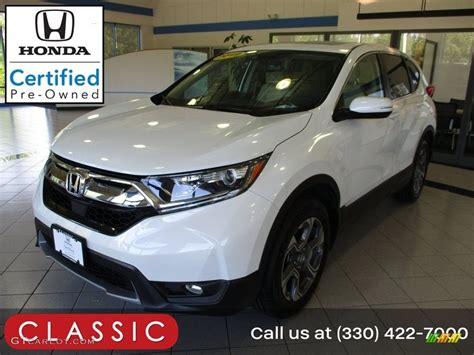 2019 Platinum White Pearl Honda Cr V Ex L Awd 144641534 Photo 1