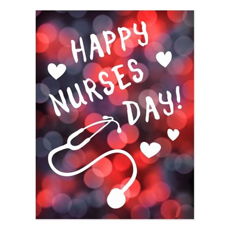 On this day, raise awareness of the important genus of nurses in public life. happy nurses day postcard | Zazzle.com in 2021 | Happy ...