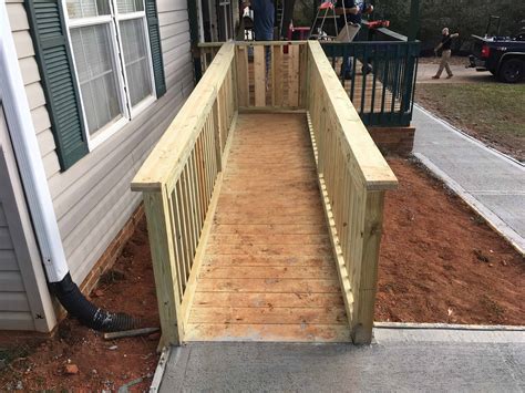 How To Build A Wheelchair Ramp Wheelchair Ramp Wooden