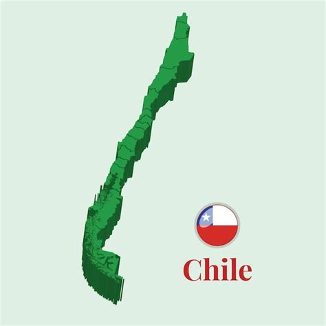 Premium Vector 3d Map Of Chile Vector Illustration Stock Photos Designs