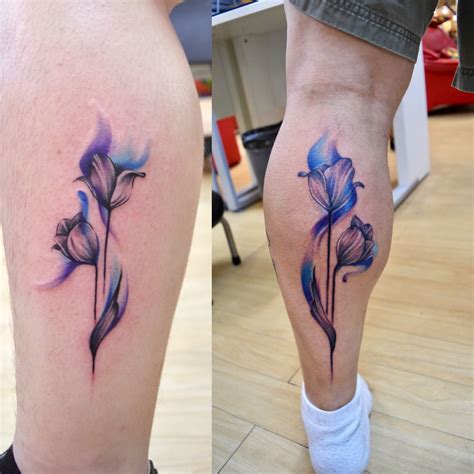 Tulip Watercolor Tattoo Tattoos Cool Tattoos Tattoo Studio
