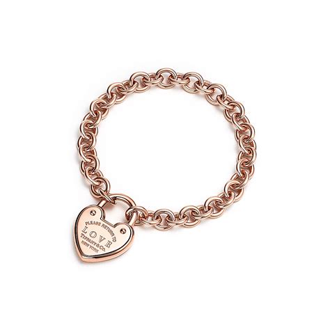 Return To Tiffany Love Lock Bracelet In 18k Rose Gold Medium