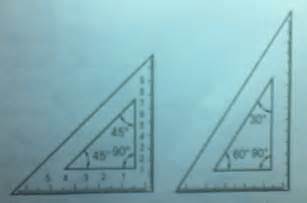 Objektif pelajaran ianya juga merupakan sisi terpanjang dalam segitiga. SALDAMedia: Mistar gambar dan penggaris segi tiga