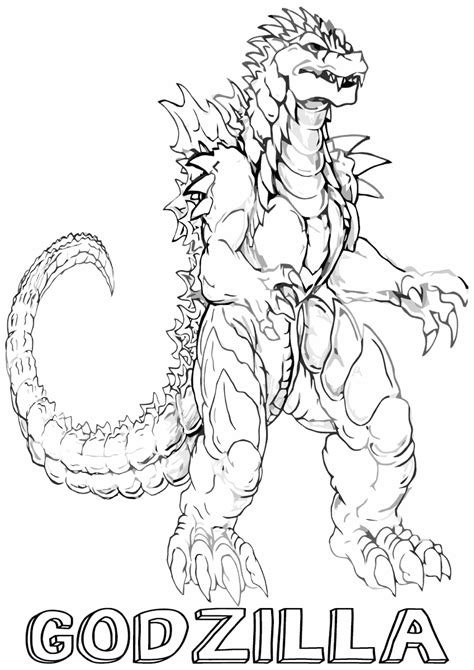 Godzilla coloring pages | Coloring pages to download and print